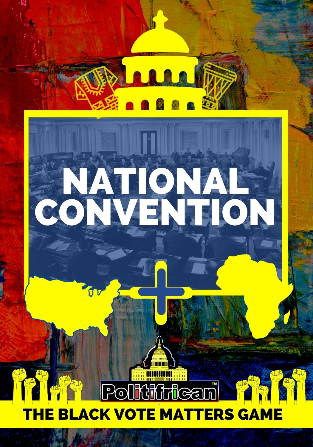 National Convention · Heart Card — front